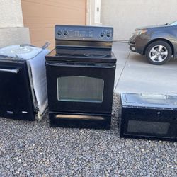 Appliance Set - Stove, Dishwasher, & Microwave 