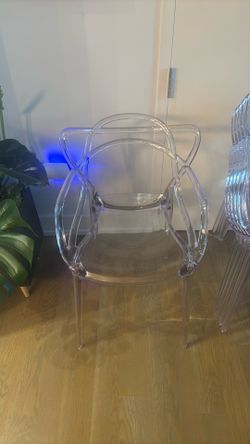 Set of 6 Acrylic stackable Ghost Chairs