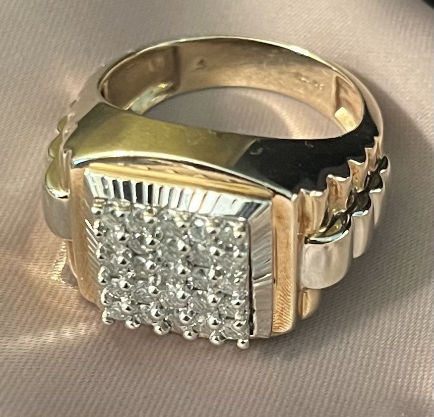 2 Mens Diamond Rings 