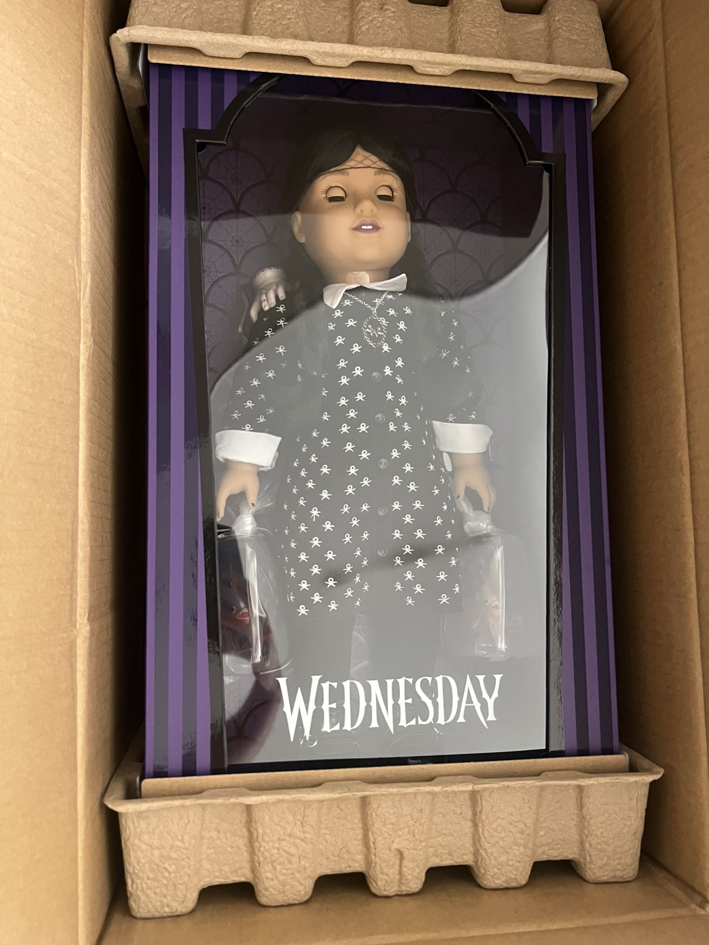 american girl 18 inch doll wednesday aadams collector doll with black hair
