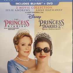 Disney’s The PRINCESS DIARIES Double Feature (Blu-Ray + DVD-2004)