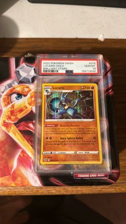 PSA 10 Lucario Holo Brilliant Stars #079