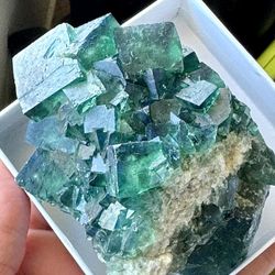 Natural Green Fluorite Quartz