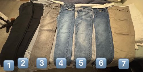 Levi’s 541 Athletic Fit Jeans 36x32 $30 each
