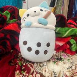 Boba cat plushy