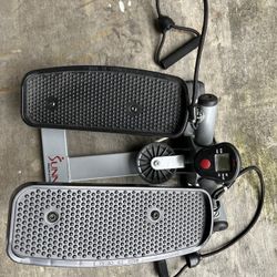 Stair Stepper with Arm Resistance Bands