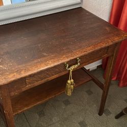 Small Antique Desk Or Side Table … Mirror Sold Separately