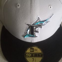 Florida Marlins baseball team fitted hat