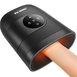 FIT KING Hand Massager with Heat for Hand Massage and Arthritis Carpal Tunnel Finger Numbness Relief - Cordless & Portable & Touch Screen - Birthday G