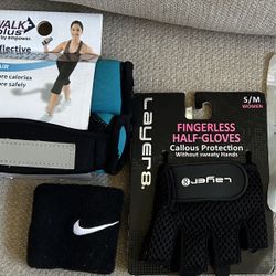 New  Weights, Weight Gloves,Small Fan For Cell  Pho
