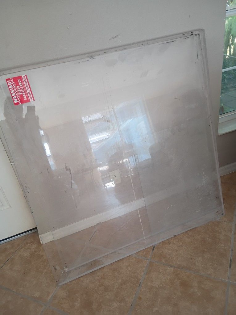 Bullet Proof Glass 2 Pieces 48"X48" Heavy Price For One Piece
