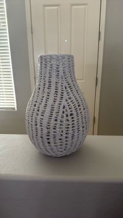White decorative vase.