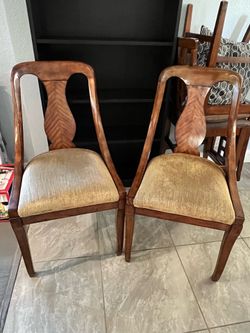 Gold velvet (2) chairs