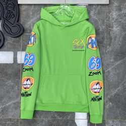 Chrome Blvck Off White Hearts mm6 Cross Hypebeast Green Pullover Hoodie Paris Hooded Jacket Sweater Coat  Matty Boy Small S Medium M Large L XL