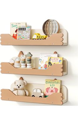 Nursery Floating Shelves - 16.5 Inches