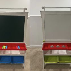 Easel Double Side Clark + Markers + Paper Holder Up + Storage Boxes Very Clean And Good Conditions Pick Up ASAP