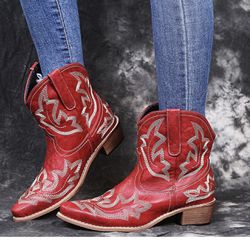 gloryinterest Cowboy Boots for Women Booties