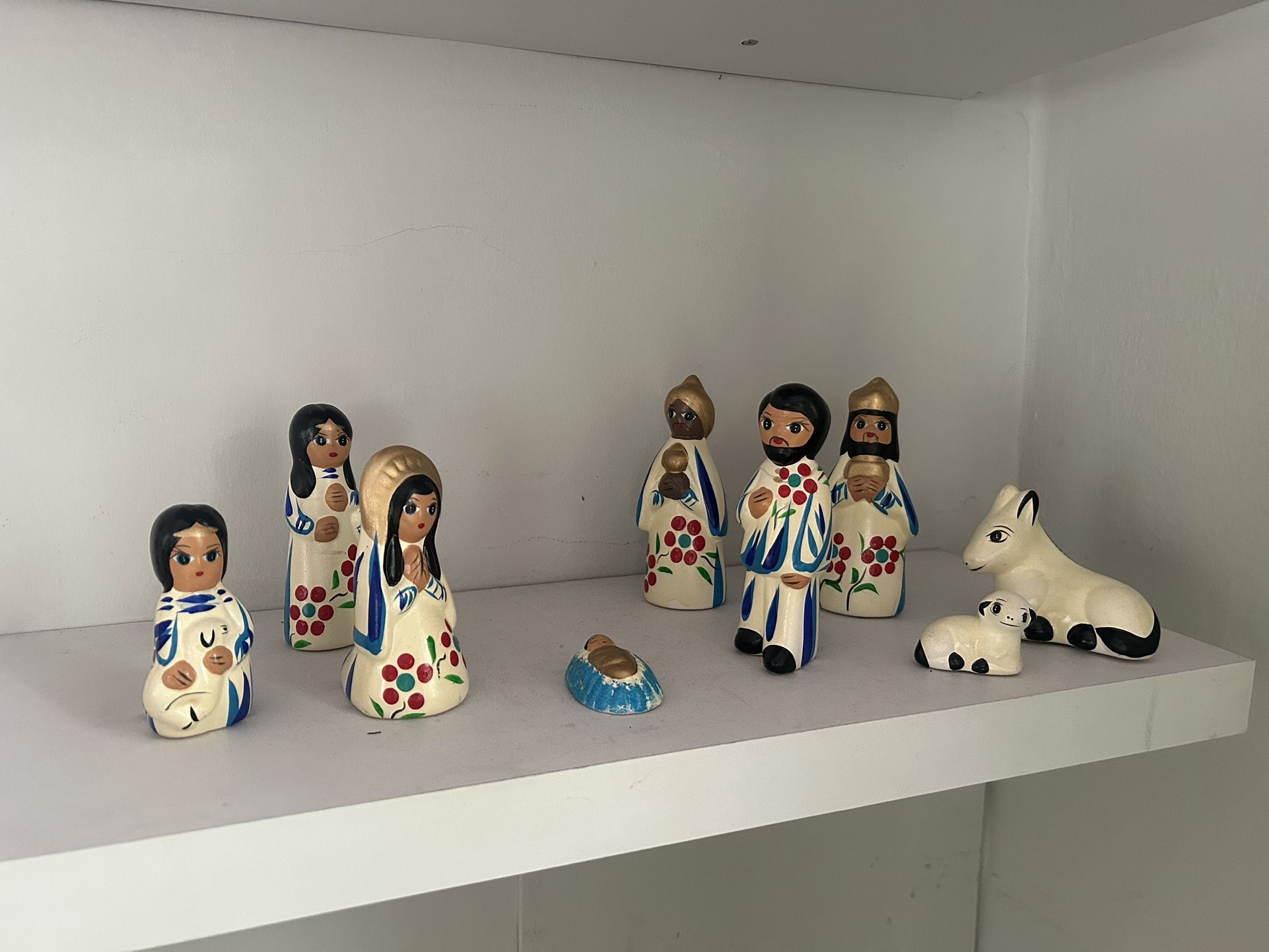 Handmade Nativity Set From Mexico