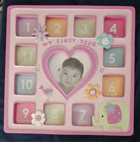 1st Year Baby Girl Photo Frame