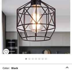 Farmhouse Black Iron Chandelier