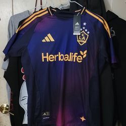 LA Galaxy adidas 25/26 Authentic Purple Rizon Secondary Kit Jersey