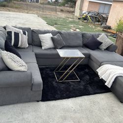 Grey Ashley Sectional Couch 