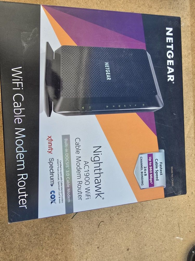 AC1900 Nighthawk-960mbls High Speed Cable Modem And Router