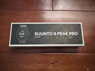 NEW Sealed Suunto 9 Peak Pro All Black Smart Watch Multi-Sport GPS Heart Rate