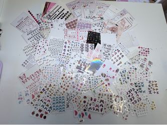 Nail sticker & water decals (read description)