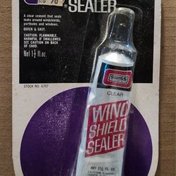 Swiss Windshield Sealer Clear.  stock #6707 1 1/2 Oz
