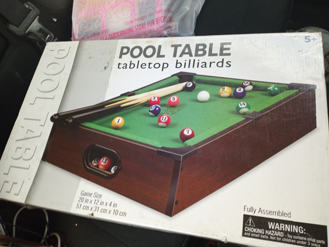 Pool Table Tabletop Billards