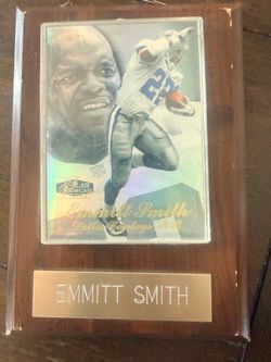 Emmitt Smith Dallas Cowboys Collectible Trading Card Plaque