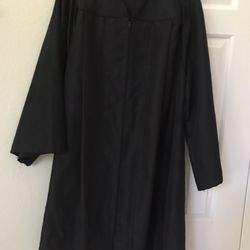 Black Matte Graduation Cap & Gown, 5’1”-5’3”