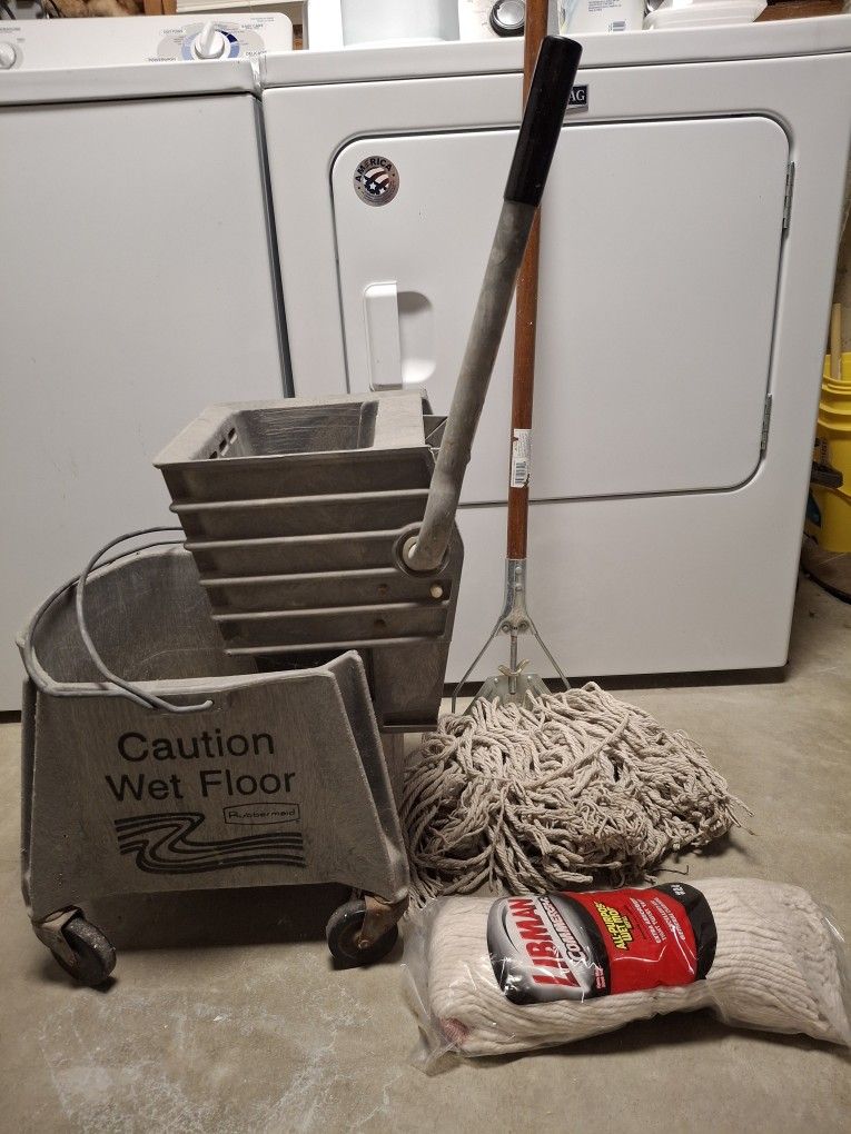 Industrial Mop Bucket & Mop