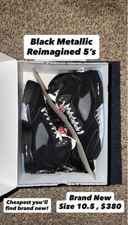 Jordan 5 Metallic Black Reimagined