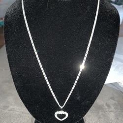 20” 925 Cuban Chain And Pendant. 