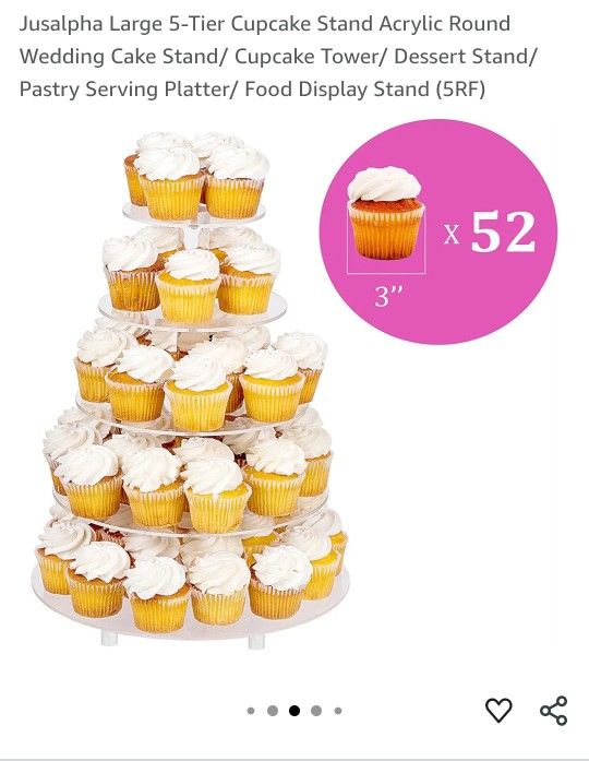 Acrylic 5 Tier Cupcake Stand