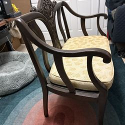 Antique Loveseat Chair Wood