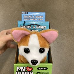 NWT Remote Control Puppy With Leash