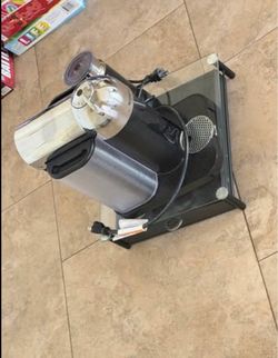 Nesspresso machine, frother, and pod holder