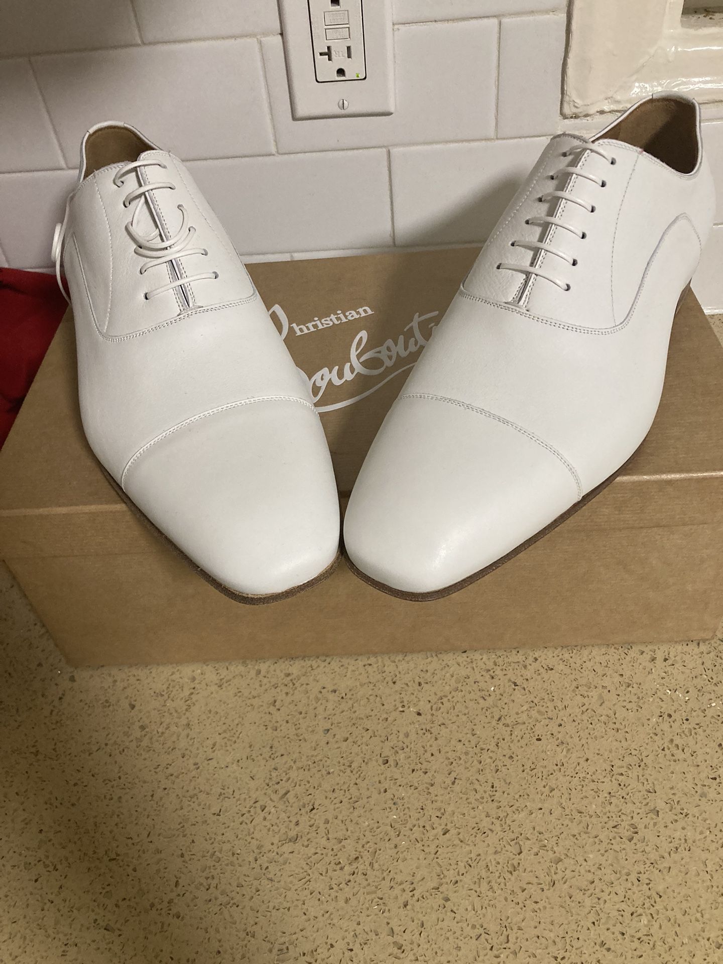 White Greggo Toe Christian Louboutin