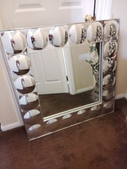 Mid Century   CMC    Authentic Turner  Convex Space Age Style Bubble Mirror