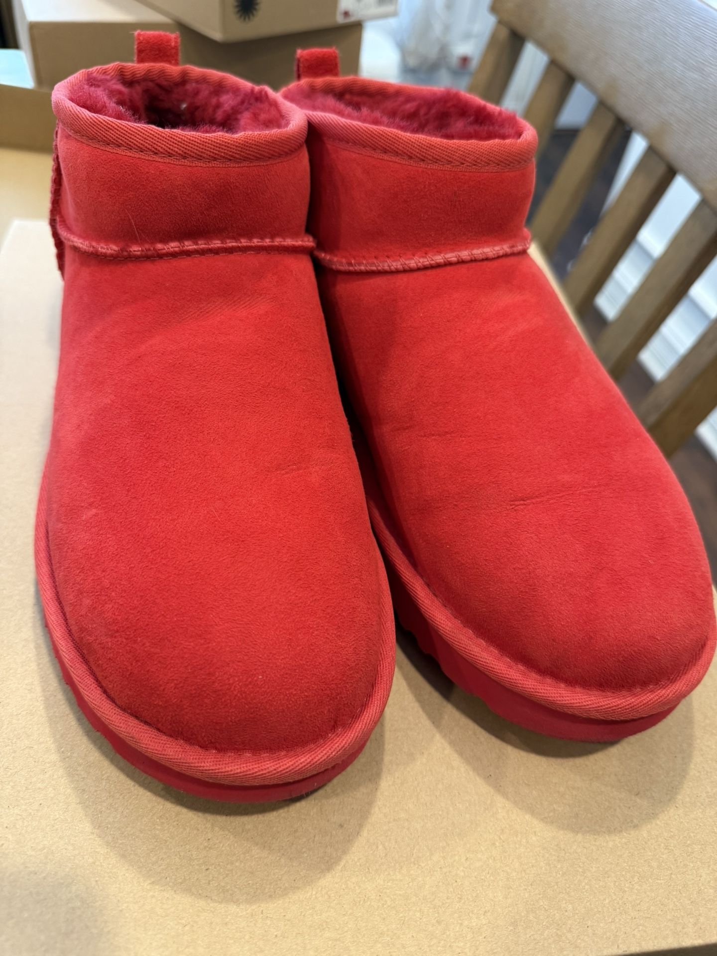 Red uGGs Size 10.