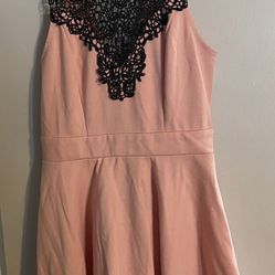 Material Girl Pink And Black Dress 