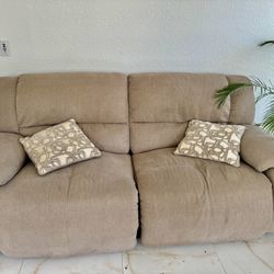 Recliner Sofa And Wall Art
