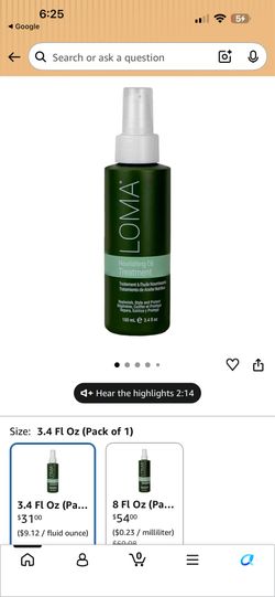 Loma nourishing oil hair treatment
