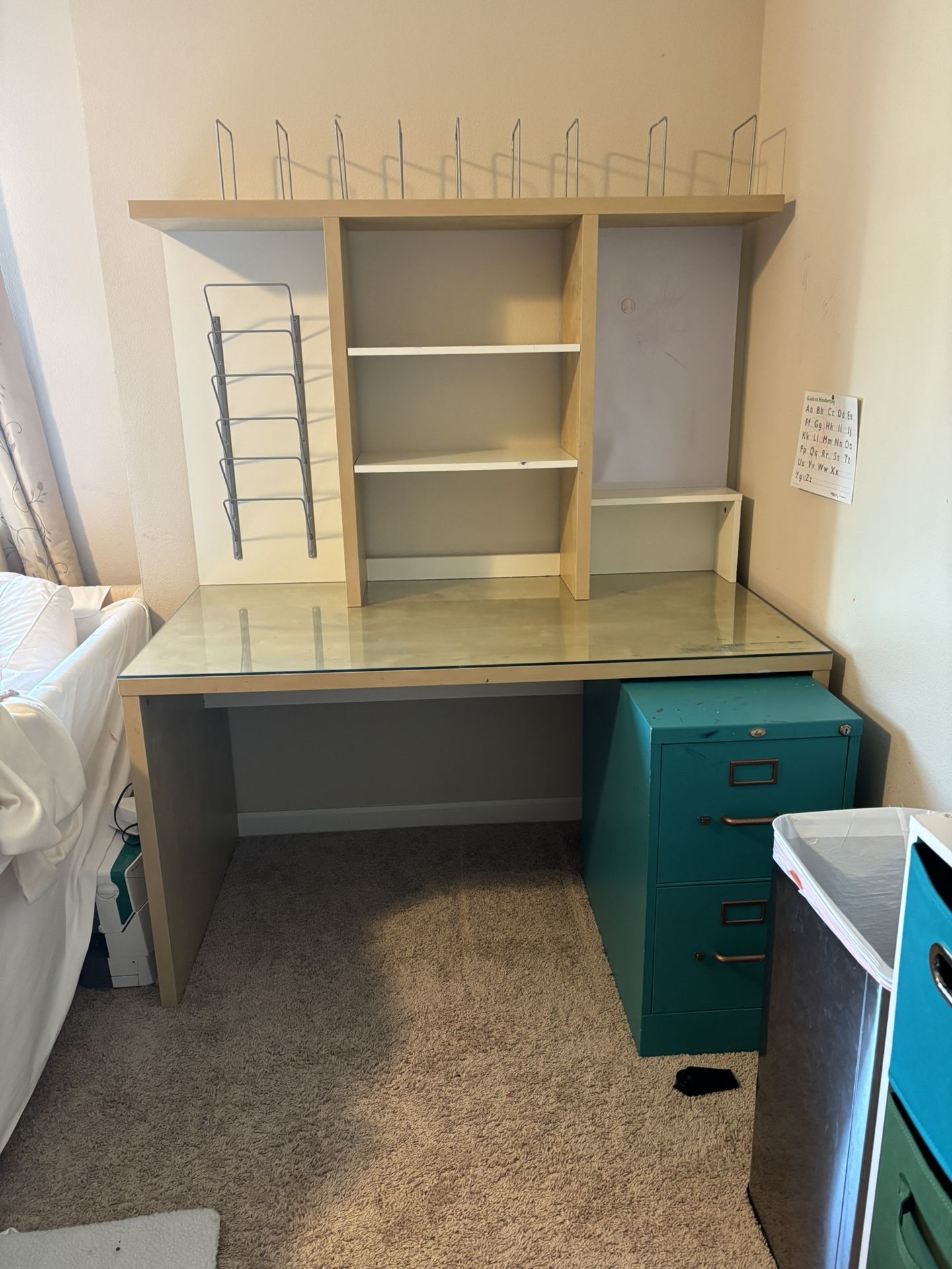 IKEA Glass Top Desk