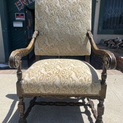 Carved Oversized Chair 