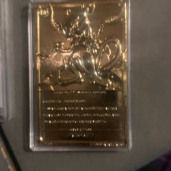 23 karat Gold Plated Mewtwo Pokémon Card