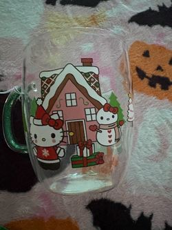 Hello Kitty Christmas Glass Mug